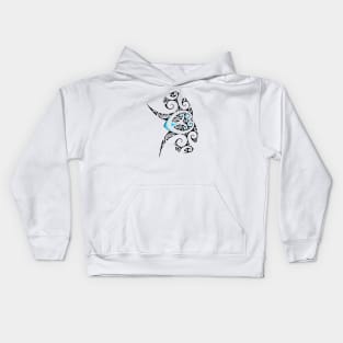 Polynesian tattoo turtle by havai'iart Kids Hoodie